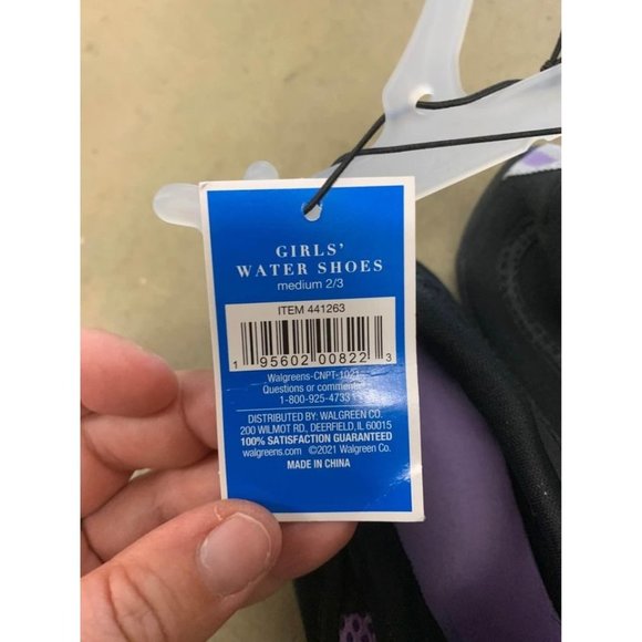 NWT Westloop Water Shoes Size 2/3 Small Kids Purple Summer Beach Pool - Picture 3 of 4